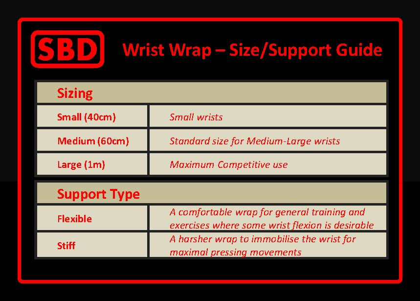 SBD Wrist Wraps (Pair)
