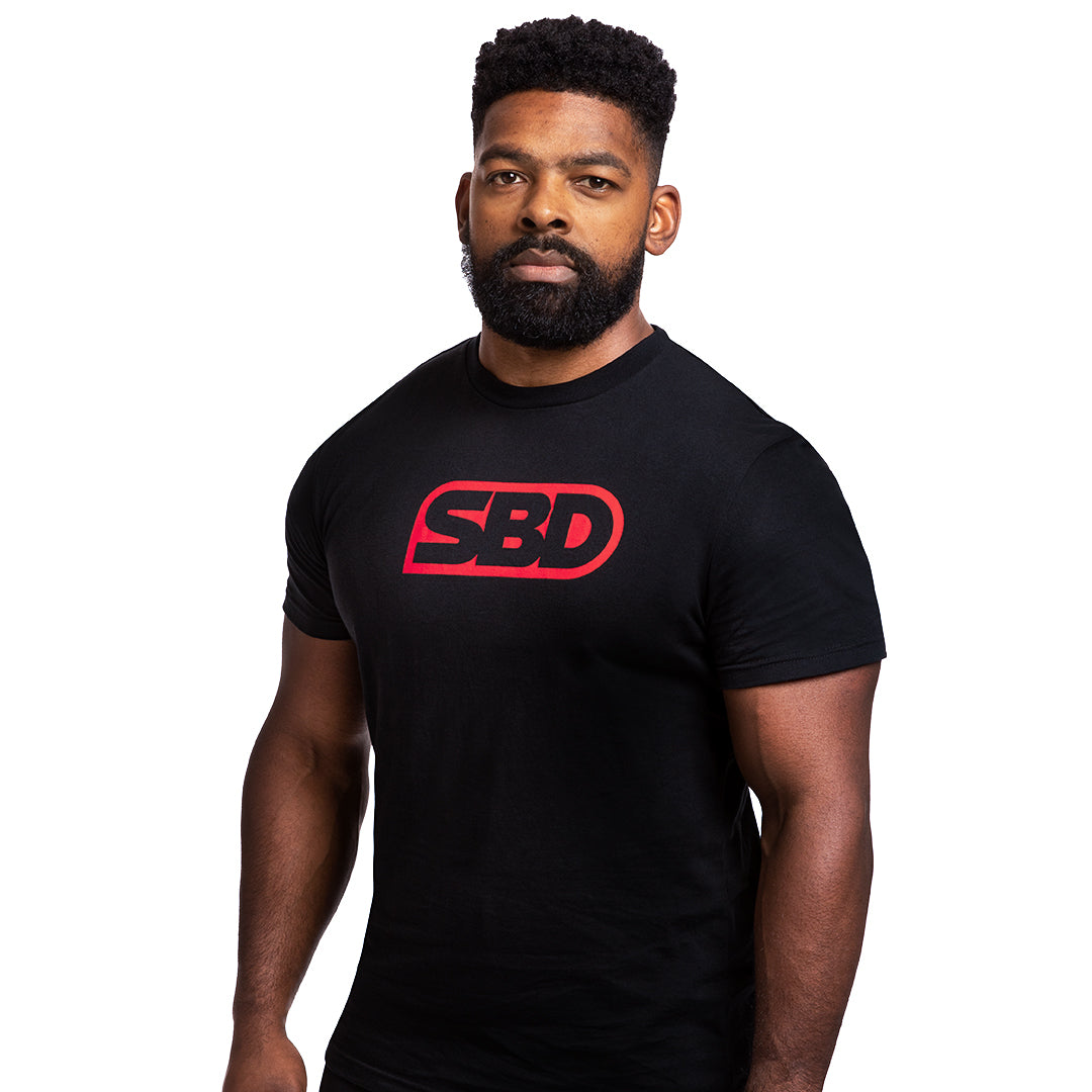 SBD Brand T-Shirt - Red Black